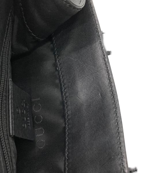 GUCCI（グッチ）GUCCI (グッチ) ベロアミニハンドバッグ ブラックの古着・服飾アイテム