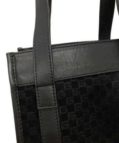 GUCCI（グッチ）GUCCI (グッチ) ベロアミニハンドバッグ ブラックの古着・服飾アイテム