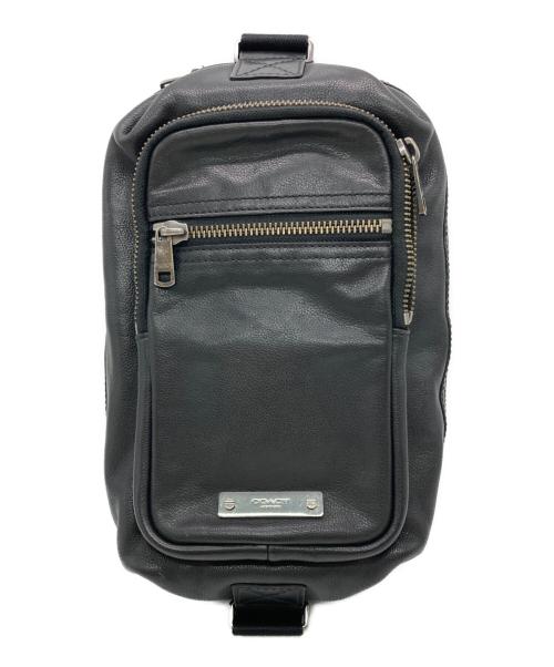 COACH（コーチ）COACH (コーチ) レザーボディバッグ ブラックの古着・服飾アイテム