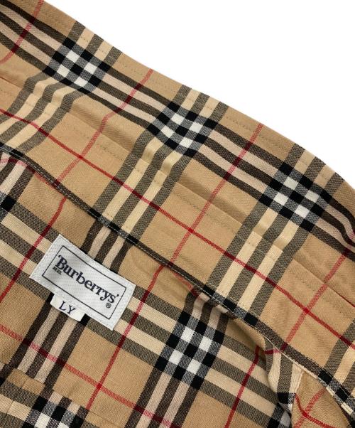 Burberry's（バーバリーズ）Burberry's (バーバリーズ) コットンリネンノバチェックS/Sシャツ ベージュ サイズ:LYの古着・服飾アイテム