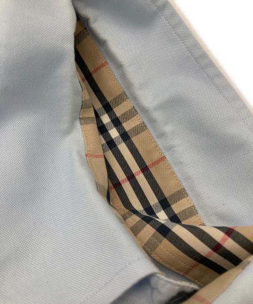 BURBERRY LONDON（バーバリーロンドン）BURBERRY LONDON (バーバリーロンドン) ホース刺繍ボタンダウンS/Sシャツ ブルー サイズ:LLの古着・服飾アイテム