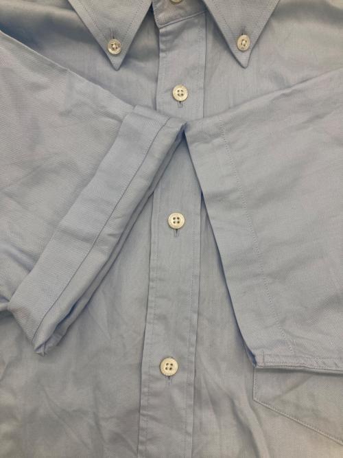 BURBERRY LONDON（バーバリーロンドン）BURBERRY LONDON (バーバリーロンドン) ホース刺繍ボタンダウンS/Sシャツ ブルー サイズ:LLの古着・服飾アイテム