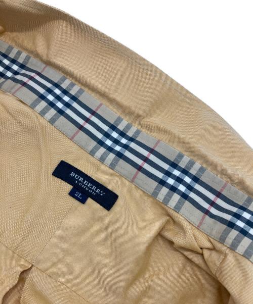 BURBERRY LONDON（バーバリーロンドン）BURBERRY LONDON (バーバリーロンドン) ホース刺繍ボタンダウンS/Sシャツ オレンジ サイズ:2Lの古着・服飾アイテム