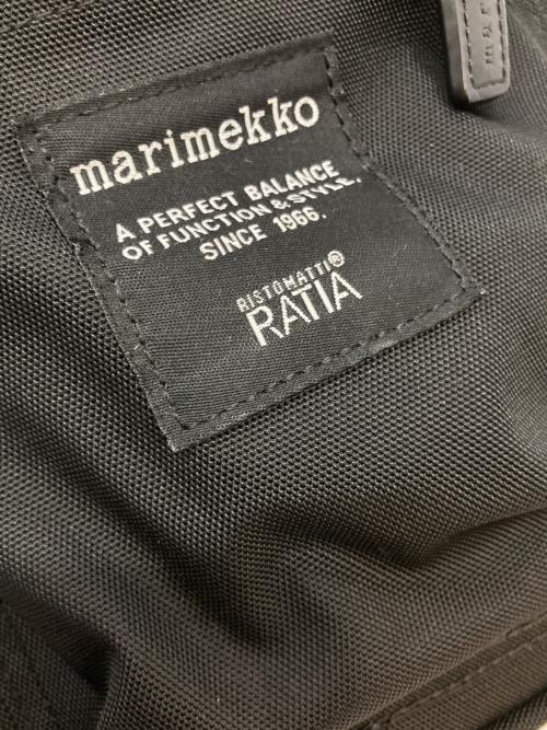 marimekko（マリメッコ）marimekko (マリメッコ) キャッシュアンドキャリーショルダーバッグ ブラックの古着・服飾アイテム