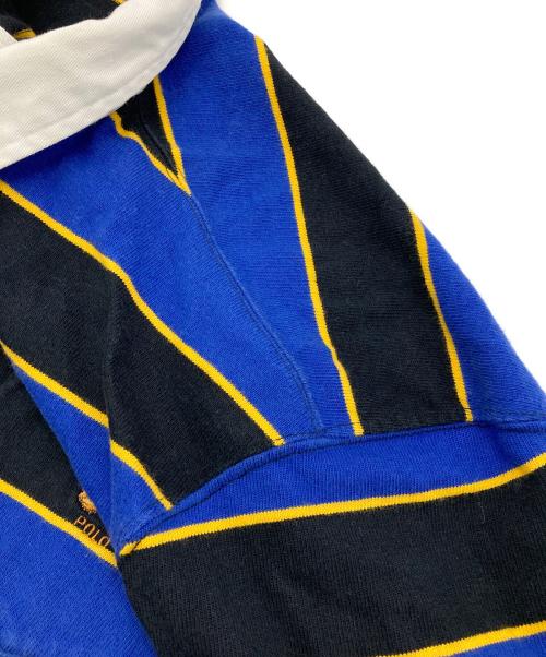 POLO RALPH LAUREN（ポロ・ラルフローレン）POLO RALPH LAUREN (ポロ・ラルフローレン) ［古着］ラガーシャツ ブルー×ブラック サイズ:XLの古着・服飾アイテム
