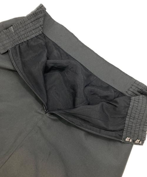 ne quittez pas（ヌキテパ）ne quittez pas (ヌキテパ) Poly Dupion Frill Skirt ブラック サイズ:Mの古着・服飾アイテム