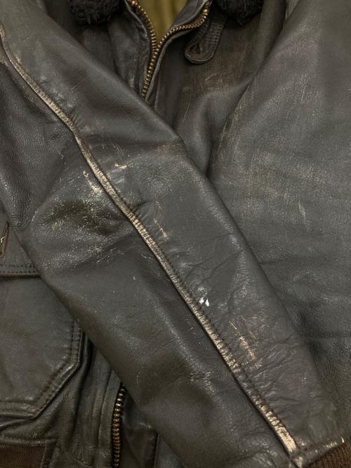 U'S NAVY（ユーエスネイビー）U'S NAVY (ユーエスネイビー) ［古着］TYPE G-1フライトジャケット ブラウン サイズ:36の古着・服飾アイテム
