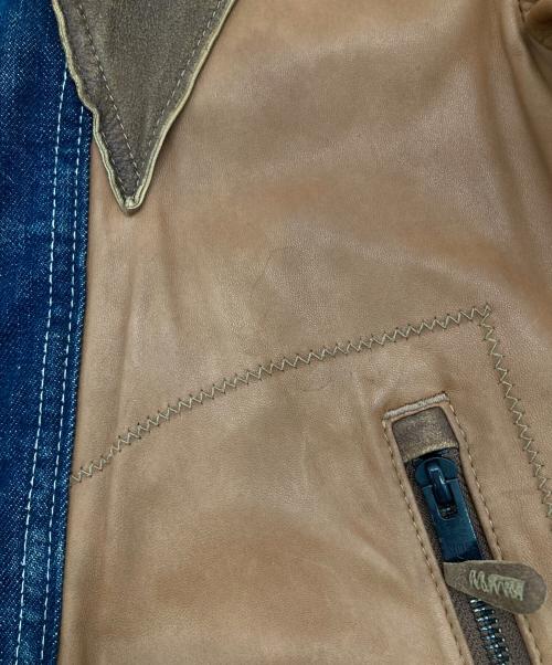 AVIREX（アヴィレックス）AVIREX (アヴィレックス) ラムレザージャケット ブラウン サイズ:Mの古着・服飾アイテム