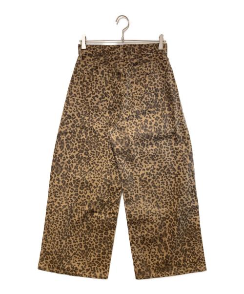 SLY（スライ）SLY (スライ) LEOPARD WIDE LEG PT-D ブラウン サイズ:1の古着・服飾アイテム