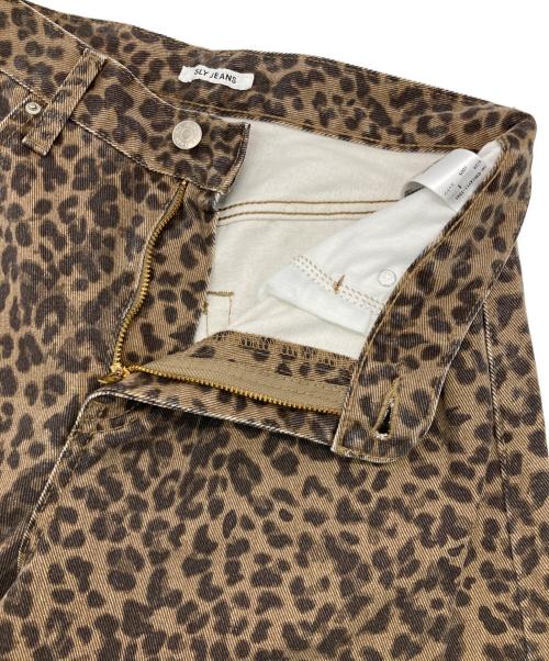 SLY（スライ）SLY (スライ) LEOPARD WIDE LEG PT-D ブラウン サイズ:1の古着・服飾アイテム