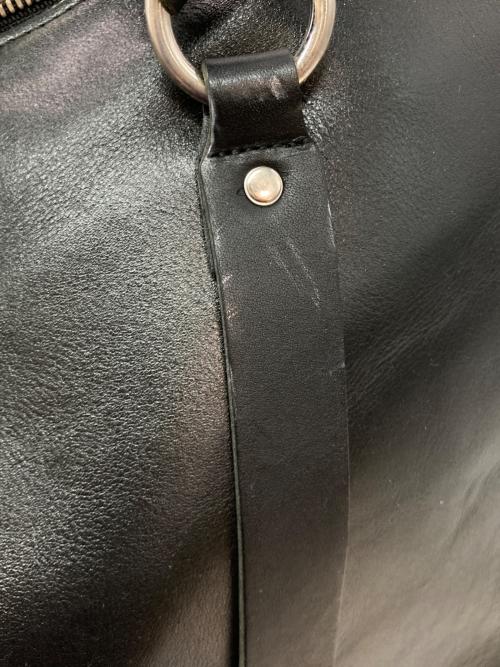 JOHN LAWRENCE SULLIVAN（ジョン ローレンス サリバン）JOHN LAWRENCE SULLIVAN (ジョン ローレンス サリバン) オールレザートラベルバッグ ブラックの古着・服飾アイテム