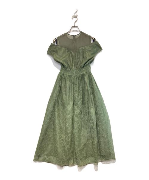 Ameri（アメリ）Ameri (アメリ) LACE KUNG FU DRESS グリーン サイズ:Mの古着・服飾アイテム