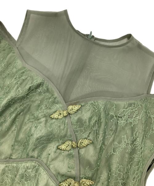 Ameri（アメリ）Ameri (アメリ) LACE KUNG FU DRESS グリーン サイズ:Mの古着・服飾アイテム