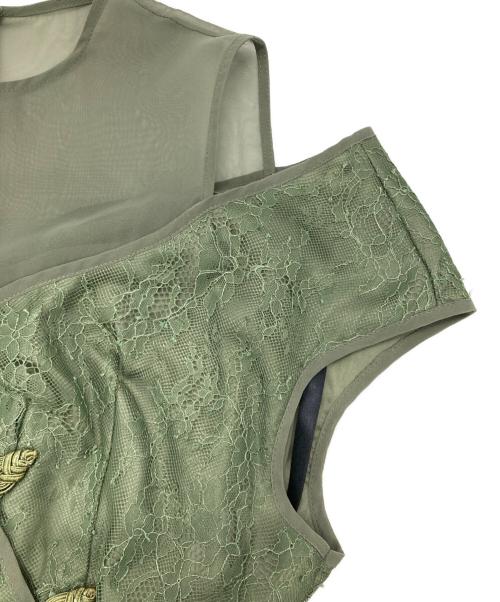 Ameri（アメリ）Ameri (アメリ) LACE KUNG FU DRESS グリーン サイズ:Mの古着・服飾アイテム
