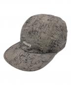 stussyステューシー）の古着「Dyed Nylon Bungee Camp Cap」｜カーキ