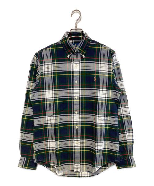 RALPH LAUREN（ラルフローレン）RALPH LAUREN (ラルフローレン) チェックBDシャツ グリーン×ホワイト サイズ:XSの古着・服飾アイテム