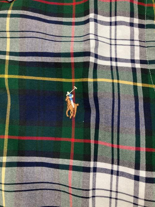 RALPH LAUREN（ラルフローレン）RALPH LAUREN (ラルフローレン) チェックBDシャツ グリーン×ホワイト サイズ:XSの古着・服飾アイテム