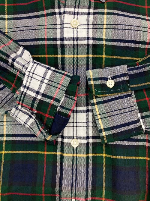RALPH LAUREN（ラルフローレン）RALPH LAUREN (ラルフローレン) チェックBDシャツ グリーン×ホワイト サイズ:XSの古着・服飾アイテム