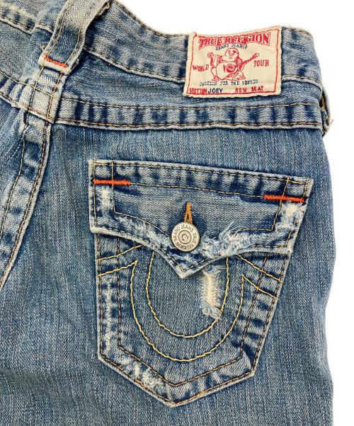 TRUE RELIGION（トゥルー レリジョン）TRUE RELIGION (トゥルー レリジョン) ダメージフレアデニムパンツ インディゴ サイズ:24の古着・服飾アイテム