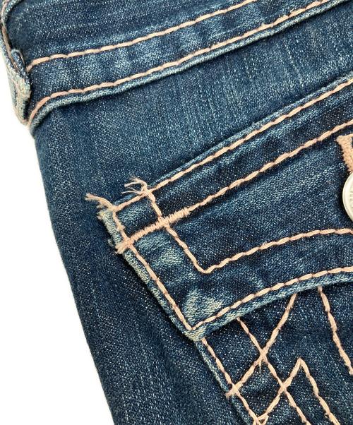TRUE RELIGION（トゥルー レリジョン）TRUE RELIGION (トゥルー レリジョン) ハーフデニムパンツ インディゴ サイズ:27の古着・服飾アイテム