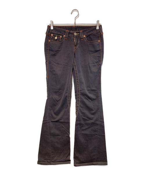 TRUE RELIGION（トゥルー レリジョン）TRUE RELIGION (トゥルー レリジョン) フレアパンツ ブラック サイズ:26の古着・服飾アイテム