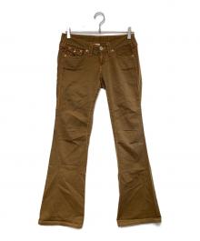 TRUE RELIGION（トゥルー レリジョン）の古着「フレアパンツ」｜ベージュ