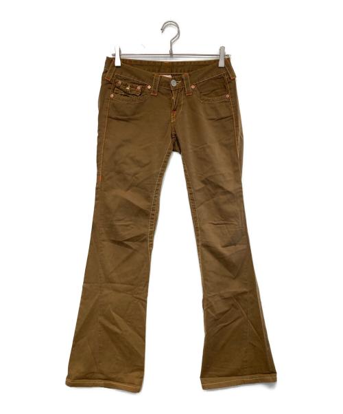 TRUE RELIGION（トゥルー レリジョン）TRUE RELIGION (トゥルー レリジョン) フレアパンツ ベージュ サイズ:26の古着・服飾アイテム