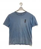stussyステューシー）の古着「［古着］TIKIプリントカットソー」｜ブルー