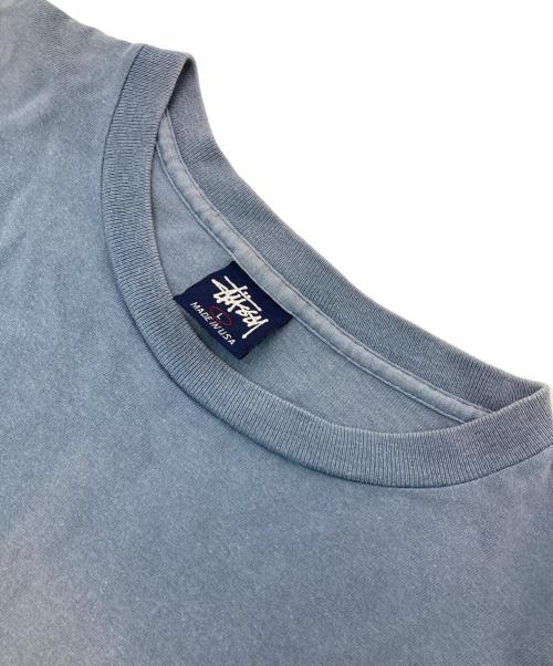 stussy（ステューシー）stussy (ステューシー) ［古着］TIKIプリントカットソー ブルー サイズ:Lの古着・服飾アイテム