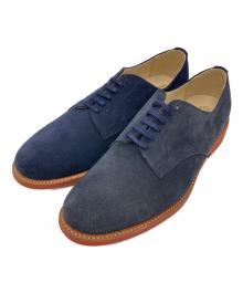 SOUTHWICK（サウスウィック）の古着「SANDERS Navy Suede Officer Shoe」｜ネイビー