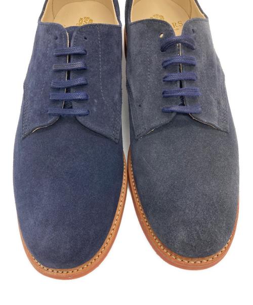 SOUTHWICK（サウスウィック）SOUTHWICK (サウスウィック) SANDERS Navy Suede Officer Shoe ネイビー サイズ:8 1/2の古着・服飾アイテム