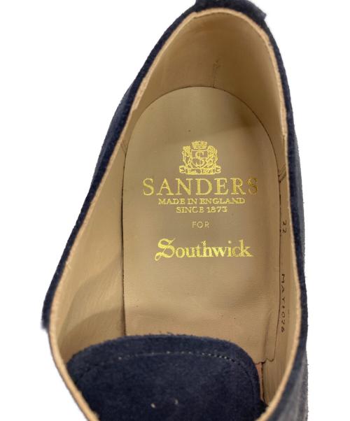 SOUTHWICK（サウスウィック）SOUTHWICK (サウスウィック) SANDERS Navy Suede Officer Shoe ネイビー サイズ:8 1/2の古着・服飾アイテム