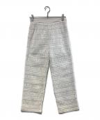 sara mallikaサラマリカ）の古着「Cotton Border Lace Pants」｜ホワイト