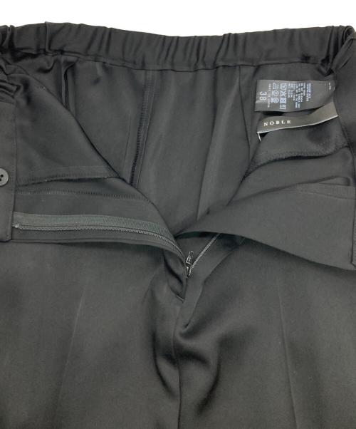 Noble（ノーブル）Noble (ノーブル) ルナサテンコンフォートパンツ ブラック サイズ:38 未使用品の古着・服飾アイテム