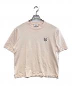 maison kitsuneメゾンキツネ）の古着「フォックスヘッドオーバーサイズTシャツ」｜ピンク