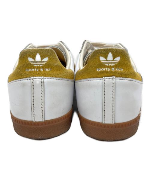 adidas（アディダス）adidas (アディダス) Sporty & Rich (スポーティーアンドリッチ) SAMBA OG SPORTY&RICH ホワイト×イエロー サイズ:US9の古着・服飾アイテム