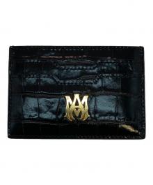 AMIRI（アミリ）の古着「CROC EMBOSSED CARD HOLDER」｜ブラック