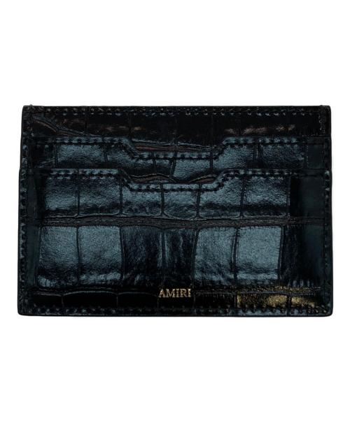 AMIRI（アミリ）AMIRI (アミリ) CROC EMBOSSED CARD HOLDER ブラックの古着・服飾アイテム