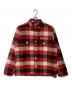 HUMAN MADE（ヒューマンメイド）の古着「WOOL BEAVERBLOCK CHECK SHIRT」｜レッド×ブラック