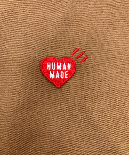 HUMAN MADE（ヒューマンメイド）HUMAN MADE (ヒューマンメイド) ハートロゴコットンBDシャツ ブラウン サイズ:Ｌの古着・服飾アイテム
