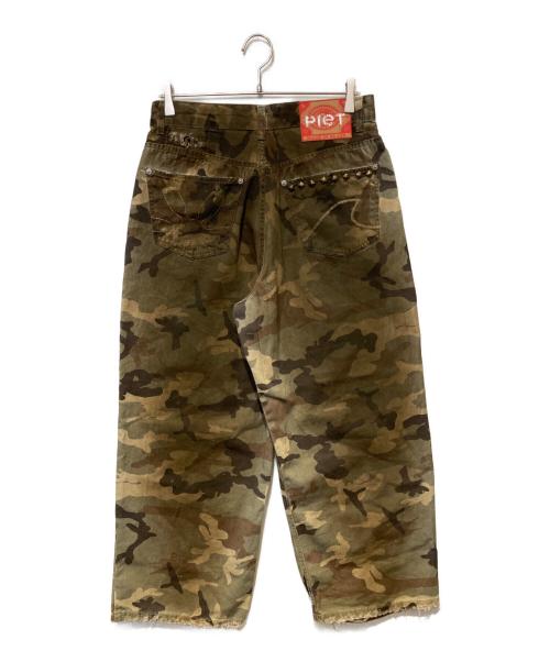 PIET（ピエット）PIET (ピエット) Distressed Camo Oversized Denim オリーブ サイズ:30の古着・服飾アイテム
