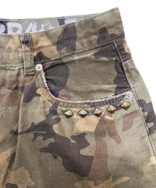 PIET（ピエット）PIET (ピエット) Distressed Camo Oversized Denim オリーブ サイズ:30の古着・服飾アイテム
