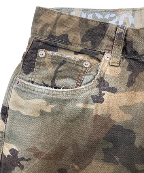 PIET（ピエット）PIET (ピエット) Distressed Camo Oversized Denim オリーブ サイズ:30の古着・服飾アイテム