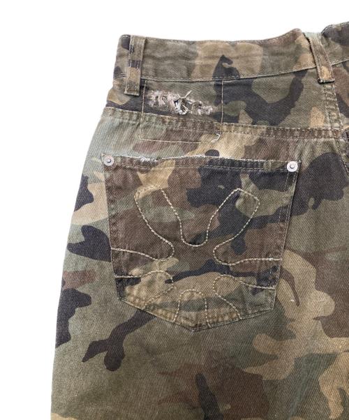 PIET（ピエット）PIET (ピエット) Distressed Camo Oversized Denim オリーブ サイズ:30の古着・服飾アイテム