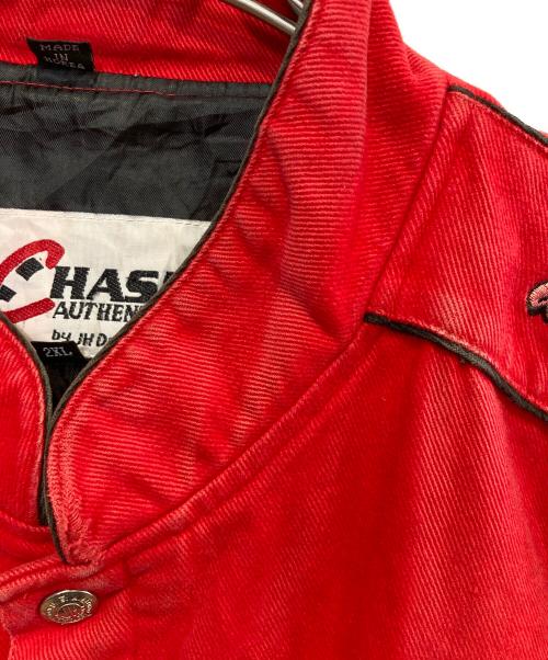 CHASE authentics（チェイスオーセンティック）CHASE authentics (チェイスオーセンティック) レーシングジャケット レッド サイズ:2XLの古着・服飾アイテム