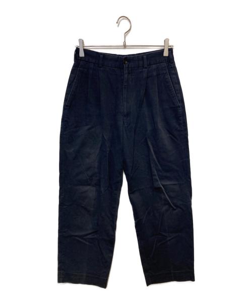 COMME des GARCONS HOMME（コムデギャルソン オム）COMME des GARCONS HOMME (コムデギャルソン オム) テーパード2タックパンツ ネイビー サイズ:Mの古着・服飾アイテム