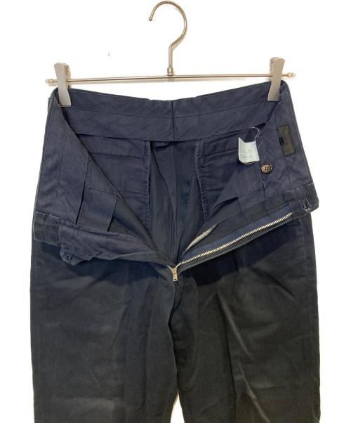 COMME des GARCONS HOMME（コムデギャルソン オム）COMME des GARCONS HOMME (コムデギャルソン オム) テーパード2タックパンツ ネイビー サイズ:Mの古着・服飾アイテム