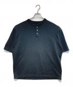 crepuscule×BEAMSクレプスキュール×ビームス）の古着「別注ヘンリーネックカットソー」｜ブラック