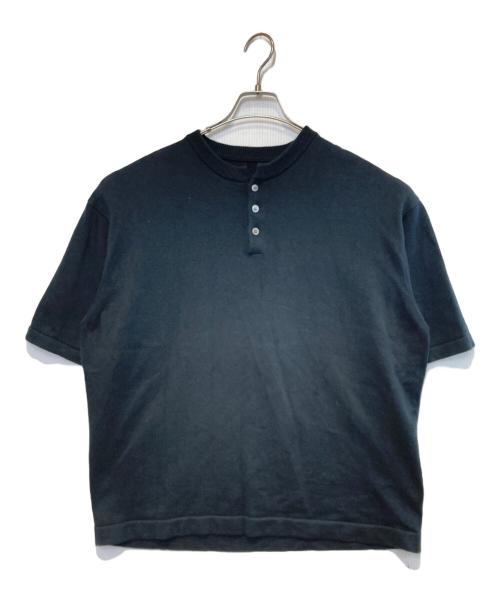 crepuscule（クレプスキュール）crepuscule (クレプスキュール) BEAMS (ビームス) 別注ヘンリーネックカットソー ブラック サイズ:2の古着・服飾アイテム