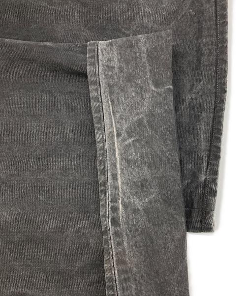 LIDnM（リドム）LIDnM (リドム) CRACK WASHED BAGGY DENIM PANTS ブラック サイズ:Lの古着・服飾アイテム